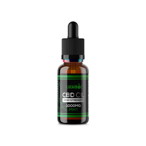 Image of Lucaid CBD oil dropper bottle.