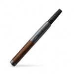 Vessel Vape Pen Battery showcases its sleek design and real walnut wood.